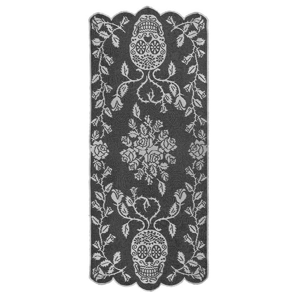 Table Runner Grega Design Brazilian Lace 19x62 Inches White Color 100 Percent Polyester Interlar 